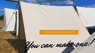 Make a Civil War Shelter Tent