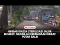 Hindari Razia Sterilisasi Jalur Busway, Sejumlah Kendaraan Nekat Putar Balik