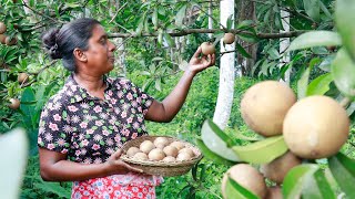 Sapodilla  drink,... I prepare a snack for my family for dinner. .village kitchen recipe