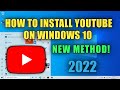 How to install YouTube app in laptop | YouTube app for PC [2022]