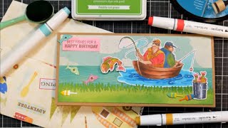 Alcohol Marker Tips for Cards! Best Fishes!