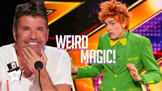 7 Weird & Quirky Magic Tricks on Got Talent!