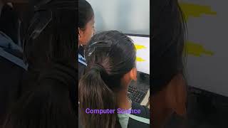 #Girl students learning Computer 🖥️💻