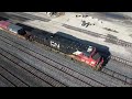 dji mini 2 drone footage of the cn train shops transcona winnipeg manitoba