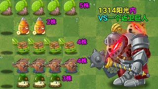 PVZ 挑战赛：谁能在1314阳光内打败近卫巨人？