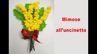 Mimose all'uncinetto