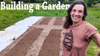 A Simple Life in the Country | Building a Garden & Sowing Seeds