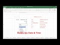 microsoft excel ตอนที่ 30 ใช้งานฟังก์ชันกลุ่มวันที่และเวลา now today days month year