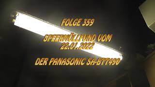 Sperrmüllfunde am 22.01.2022 - Der Panasonic SA-BTT490 Bluray-Player #0359