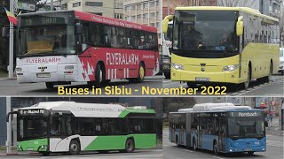 Buses in Sibiu / Autobuze in Sibiu - November 2022