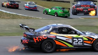 FD RX7 20B Turbo vs Porsche 997 GT3 | Highlights Sports GT Races 1-3 R6 TCRC Baskerville 2023