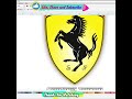 HOW TO DRAW THE FERRARI LOGO | How to draw Ferrari logo step by step Famous Car Logos(SimpleEasyArt)