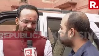 MoS Home G Kishan Reddy Speaks Exclusively To Republic TV On J\u0026K Situation