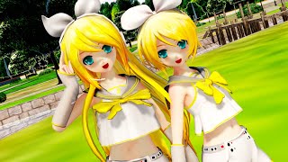 【らぶ式モデルFC12周年祭】２人のリンちゃんに「ワタシノテンシ」を踊ってもらいました【MMD】