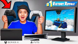 PS5 VS XBOX SERIES X FORTNITE 1V1 With My Little Brother (WHICH CONSOLE IS BETTER?)