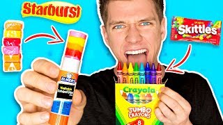 DIY Edible School Supplies!!! *FUNNY PRANKS* Back To School! Learn How To Prank