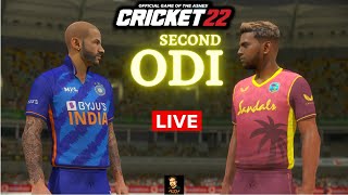 India vs West Indies 2nd ODI Match - Cricket 22 Live - RtxVivek | Later GTA V