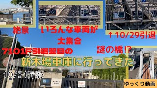 7101F引退翌日の新木場車庫に行ってきた。　ゆっくり旅動画