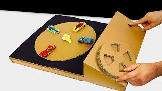 How to Make a Race Car Game using Magnet from Cardboard