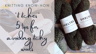 5 Tip for Avoiding Itchy Wool Yarn knitting tutorial