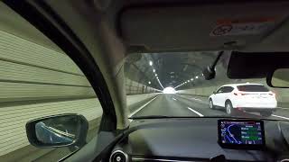 【4K 車載動画】東名高速(下り) 北畑トンネル 328 m