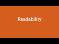 readability u0026 legibility