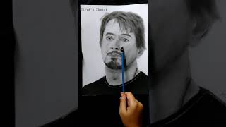 Robert Downey.Jr  |Iron man Drawing| #shorts #art