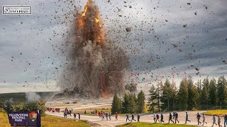 Horrible: Steamboat Geyser Eruption CAUGHT on Camera in Yellowstone Park! Tourist Trapped in Erupted