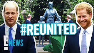 Prince Harry & Prince William Unite to Unveil Diana Statue | E! News