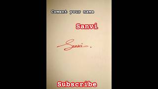 #how #to #simple #signature #sanvi #shorts #video #new #art