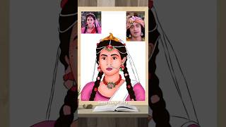 Radhakrishn 💐🌸 | mallika singh as radha rani drawing | Radhakrishnan serial | #radhakrishna #status