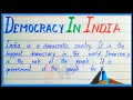 Essay on Democracy in India in english | Short note on democracy in india