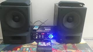 amply mini test với loa bass sony