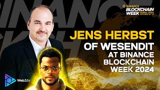 Professor Crypto interviews Jens Herbst, CEO of WeSendit at Binance Blockchain Week 2024!