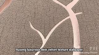 3D Luxurious Deer Velvet Texture top quality Wallpaper