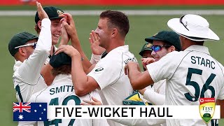 Hazlewood leads Aussie attack with Gabba five-wicket haul | Vodafone Test Series 2020-21