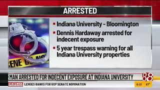 Man arrested for indecent exposure at Indiana University