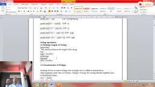 PPS FE Unit- 4 STRING IN PYTHON Lecture- 1