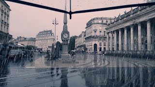 Walking in the rain Saturday 2 Walk in Bordeaux 4k60fps France | Sep 2021| ASMR sounds for sleeping