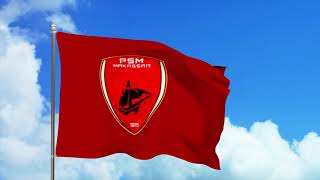 ANIMASI BENDERA PSM MAKASSAR // FREE DOWNLOAD BENDERA BERKIBAR PSM ⚽ | Full HD 4k