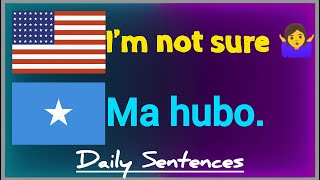 Everyday English to Somali Sentences You Need to Know 📌 @Luqadda