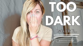 How to lighten hair color that is too dark, lets fix it quick