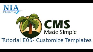 CMS Made Simple Tutorial 05- Customize Templates
