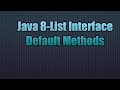 Java 8-List Interface Default Methods