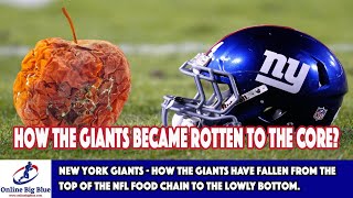 New York Giants - How the Giants have fallen from the top of the NFL Food Chain to the lowly bottom.