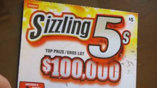 Sizzling 5's $5 Instant Scratch Ticket OLG