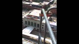 View of Denver Union Station from the top of a crane