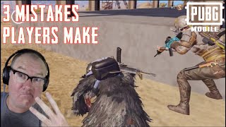 3 MISTAKES PLAYERS MAKE | HOW TO AVOID THEM PUBG MOBILE
