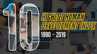 Top 10 Countries Ranked by Highest Human Development Index 1990-2019