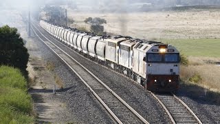 Trackside: G532, B76 and S303 on 9078 QUBE grain at Taradale- 3/5/17